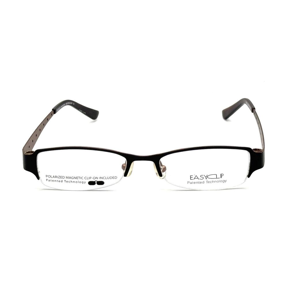 EASYCLIP P6039 BRONZE/BLACK EYEGLASSES SUNGLASSES FRAMES 49-17-135
